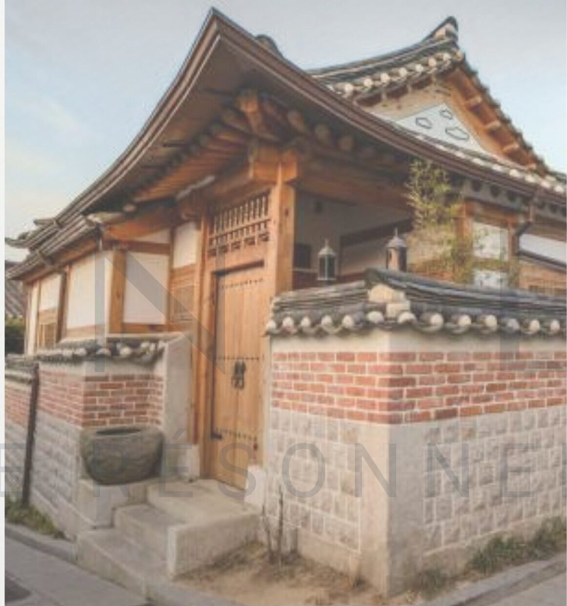 Maison traditionnelle coréenne du village de Bukchon à Séoul, référence du projet HANOKA.
